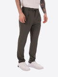 YES-ZEE U Pantaloni con coulisse e pinces VERDE MILITARE