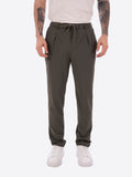 YES-ZEE U Pantaloni con coulisse e pinces VERDE MILITARE
