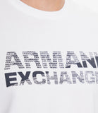 AX ARMANI U T-shirt basic con logo bianco