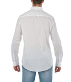 AX ARMANI U Camicia basic con logo in contrasto bianco