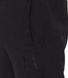 AX ARMANI U Pantaloni della tuta con logo in rilievo nero