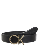CK ACC.D COL Cintura 30 mm con monogramma nero