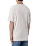 CK J U PRE T-shirt in cotone regular fit con logo CREMA