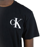 CK J U PRE T-shirt con logo CK nero