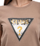 GUESS J D PRE T-shirt animal triangle sabbia