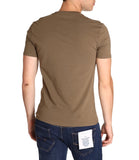 GUESS J U PRE T-shirt basic Core con piccolo logo VERDE MILITARE