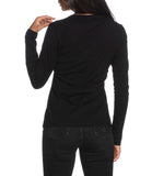 LIU JO JEANS T-shirt manica lunga con stampa nero