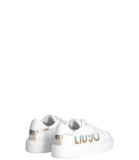 LIU JO SPORT SHOES Sneakers platform con maxi logo sfumato bianco