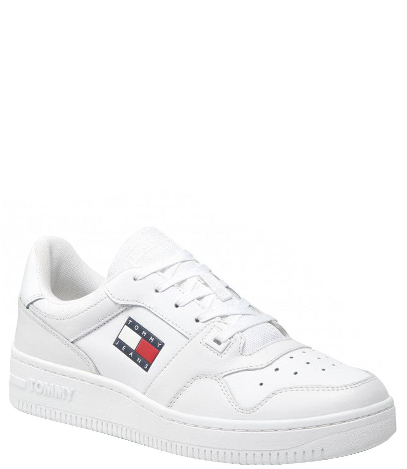 TOMMY J U CAL Sneakers bianche con logo TJ bianco