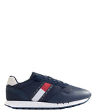 TOMMY J U CAL Sneakers essential leather runner blu