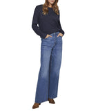 VILA Pullover girocollo Fem Knit NAVY