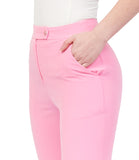 YES-ZEE D Pantalone skinny cropped FUCSIA/ARANCIO