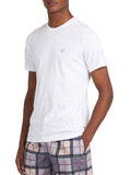 BARBOUR U T-shirt basic tartan sports bianco