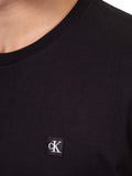 CK J U PRE T-shirt embro badge nero